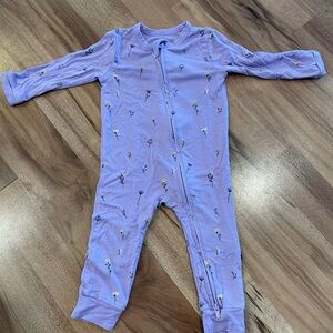 Larkspur Baby Lavender Zip Romper
